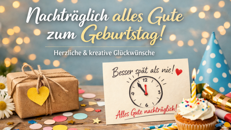nachträglich alles Gute zum Geburtstag